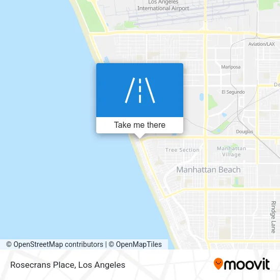 Rosecrans Place map