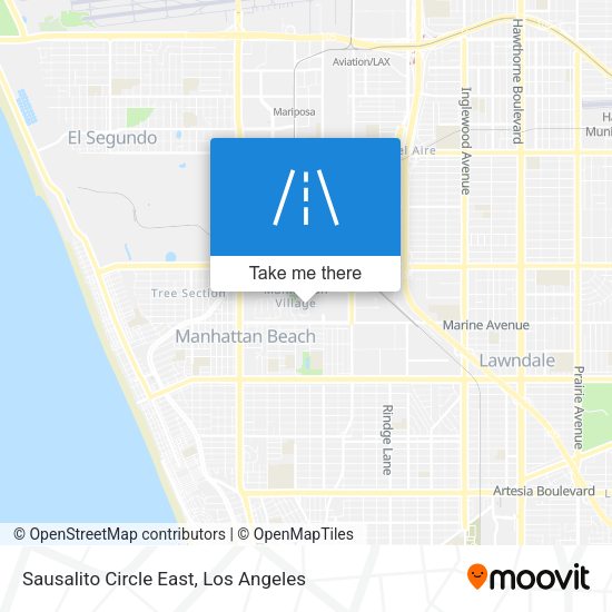 Sausalito Circle East map