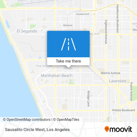Sausalito Circle West map