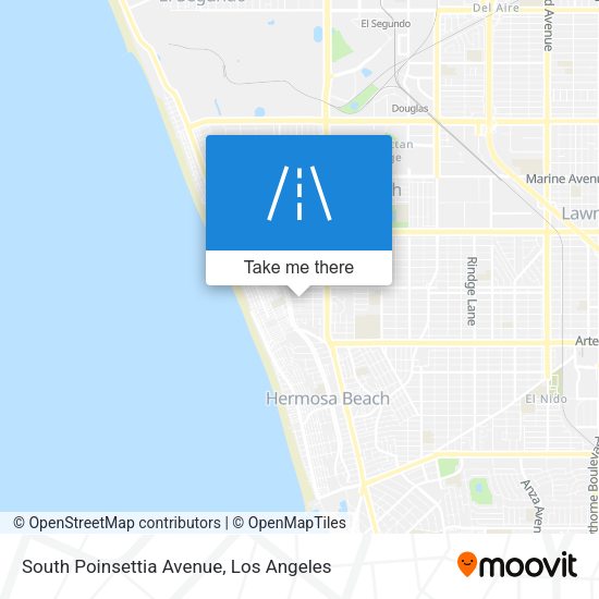 Mapa de South Poinsettia Avenue