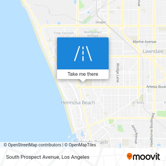 South Prospect Avenue map