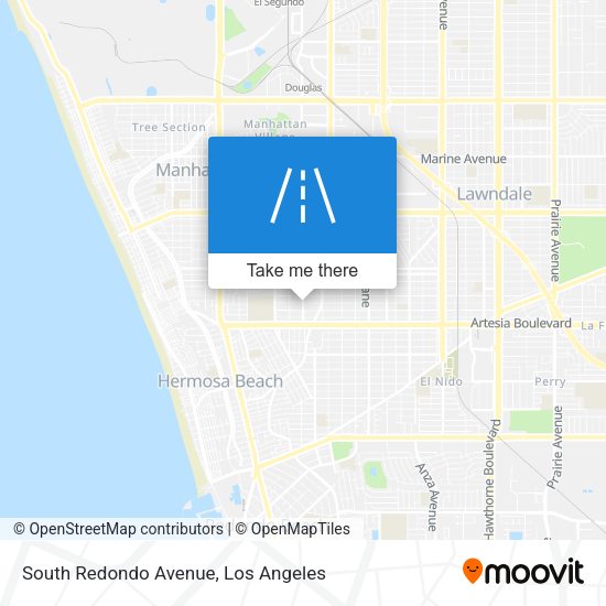 South Redondo Avenue map