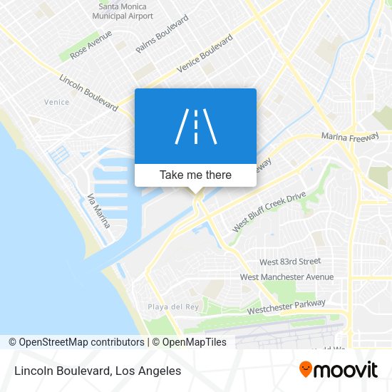 Lincoln Boulevard map