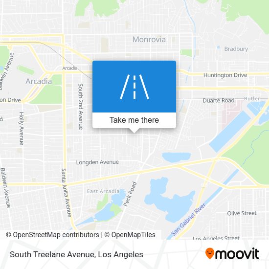 South Treelane Avenue map