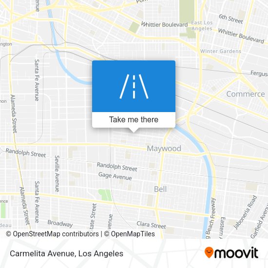 Carmelita Avenue map