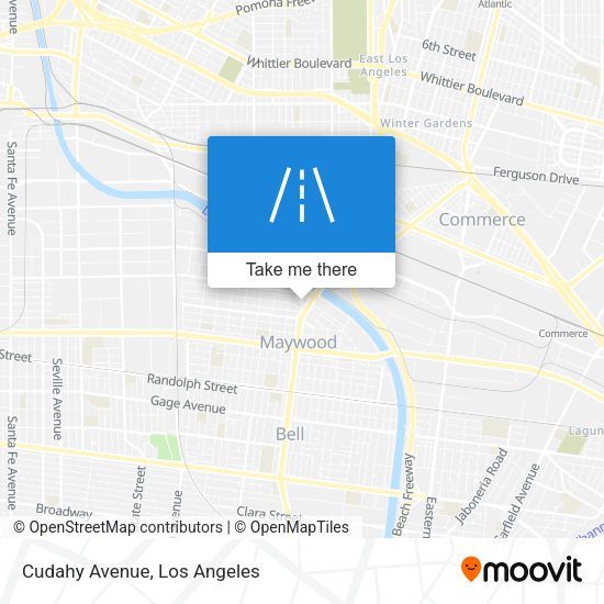 Mapa de Cudahy Avenue