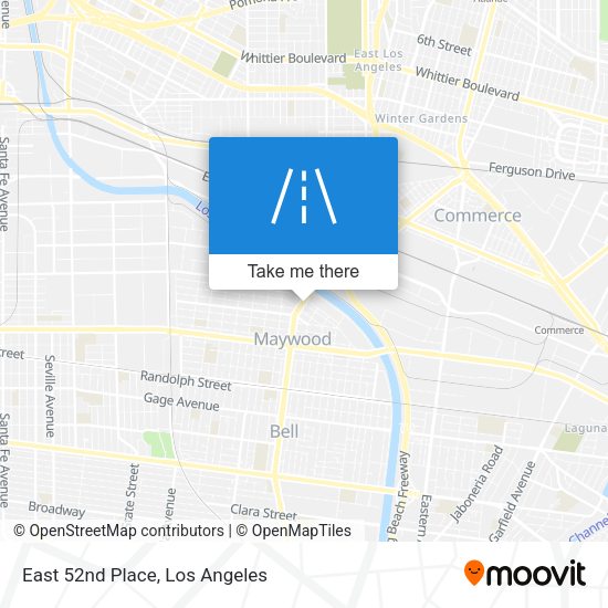 Mapa de East 52nd Place