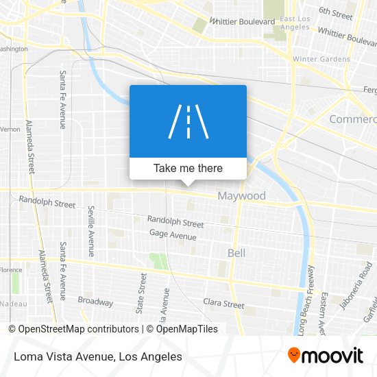 Loma Vista Avenue map