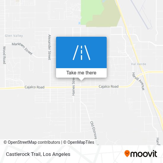 Castlerock Trail map