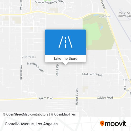 Mapa de Costello Avenue