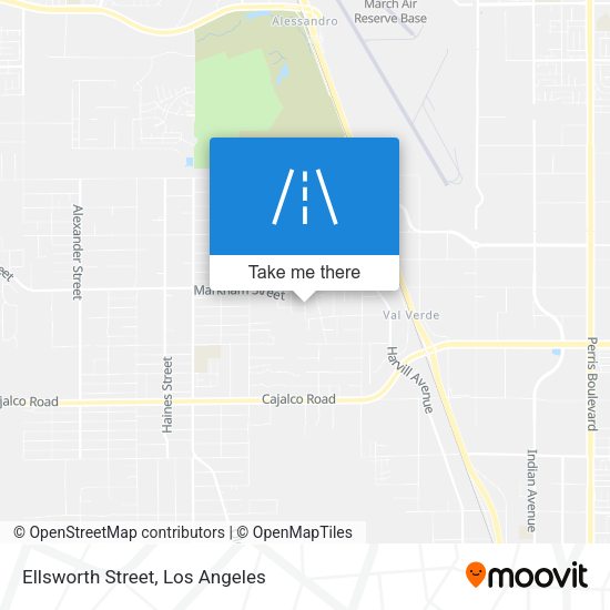 Ellsworth Street map