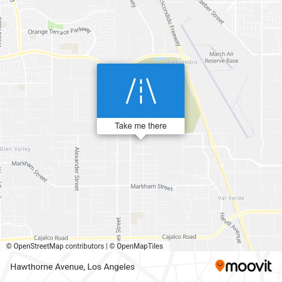 Mapa de Hawthorne Avenue
