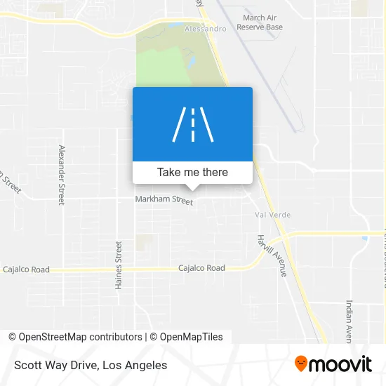 Scott Way Drive map
