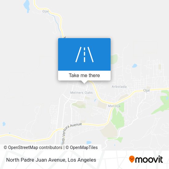 North Padre Juan Avenue map