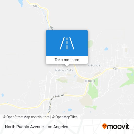 North Pueblo Avenue map