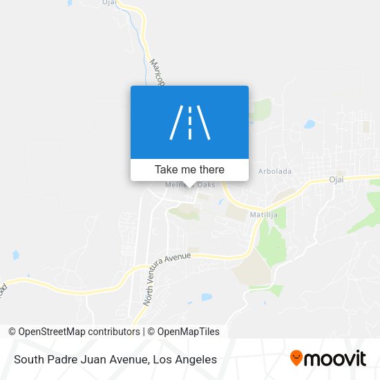 South Padre Juan Avenue map