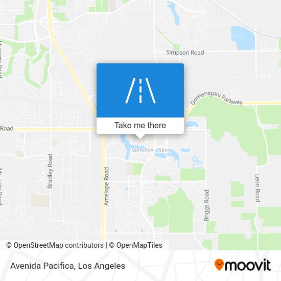 Mapa de Avenida Pacifica