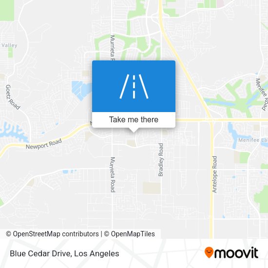 Blue Cedar Drive map