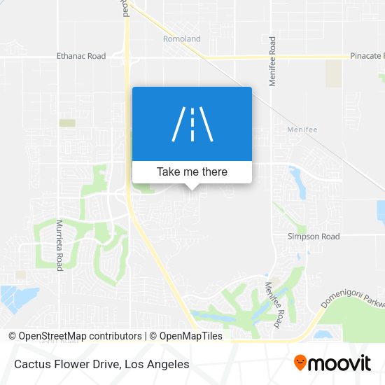 Cactus Flower Drive map