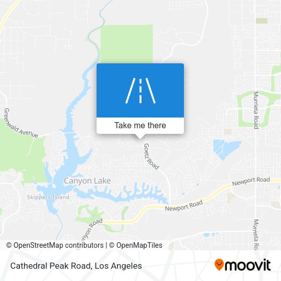 Cathedral Peak Road map