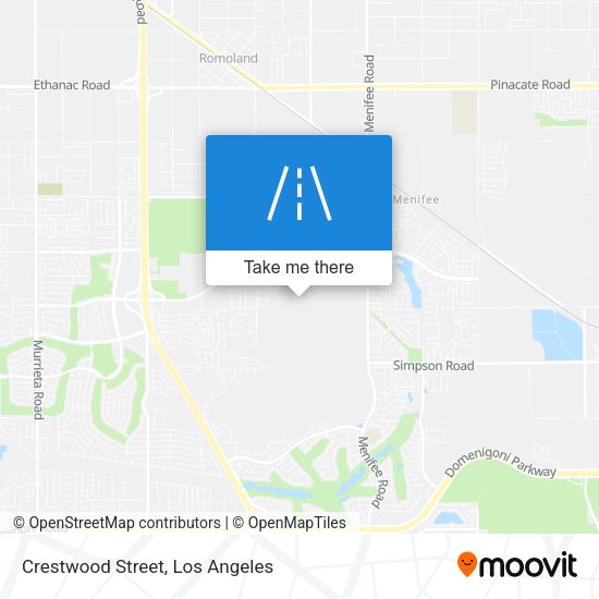 Crestwood Street map