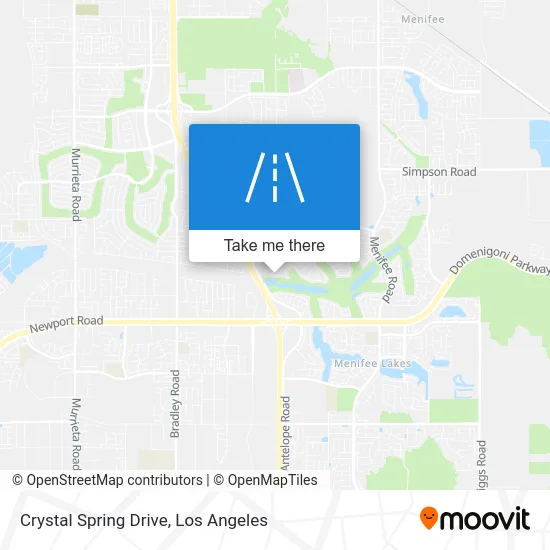 Crystal Spring Drive map