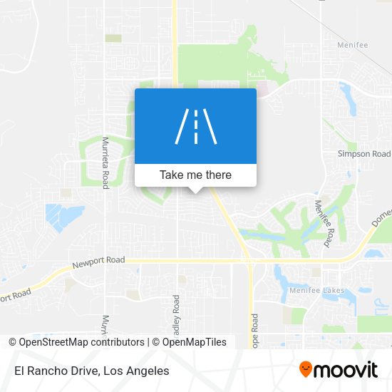 El Rancho Drive map