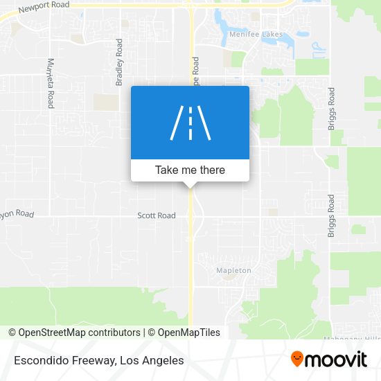 Escondido Freeway map