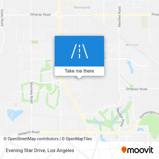 Mapa de Evening Star Drive