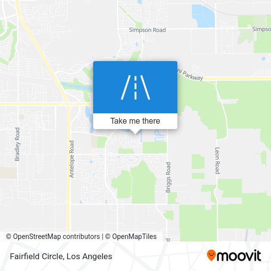 Fairfield Circle map