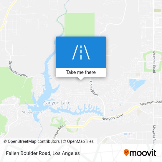 Fallen Boulder Road map