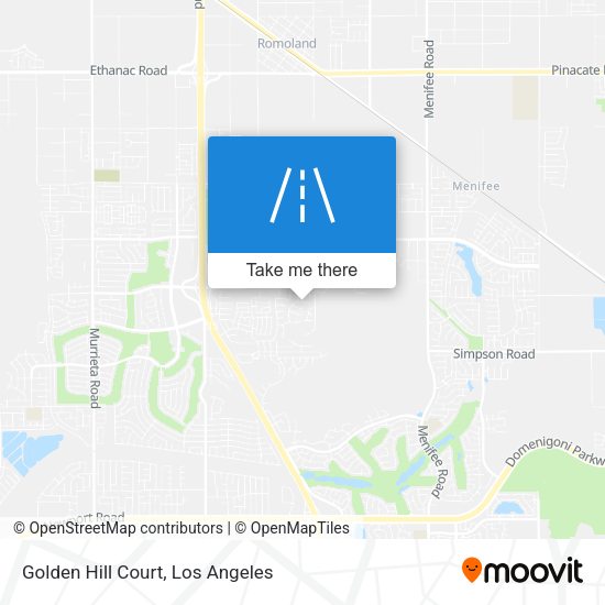 Golden Hill Court map