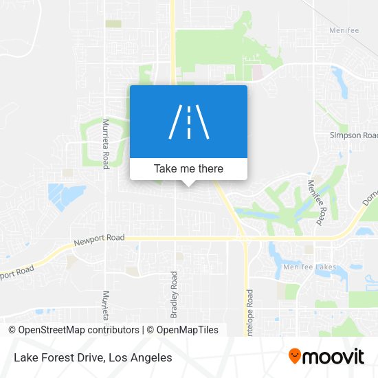 Lake Forest Drive map