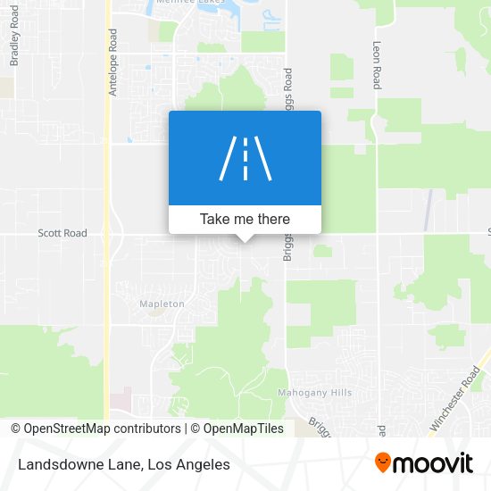 Landsdowne Lane map