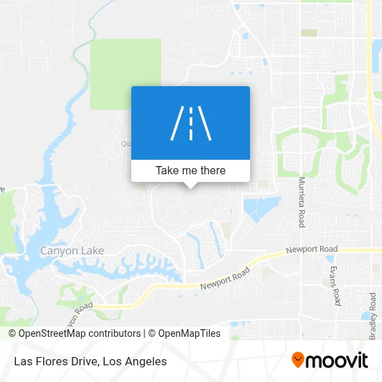 Las Flores Drive map