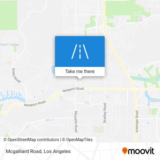 Mcgalliard Road map