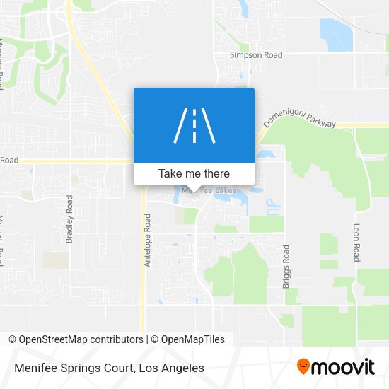 Mapa de Menifee Springs Court