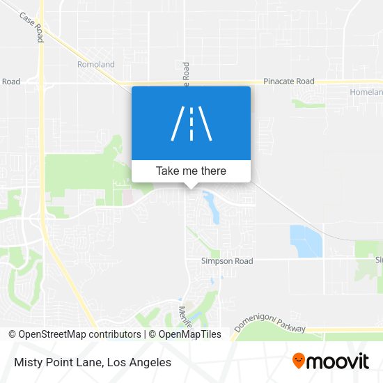 Misty Point Lane map