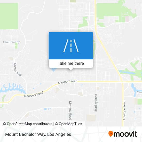 Mount Bachelor Way map