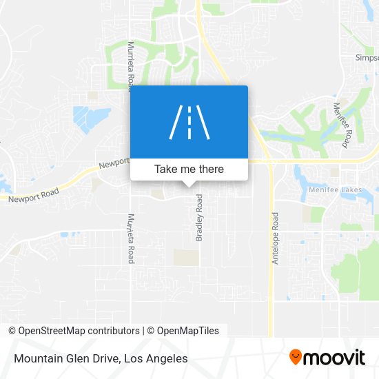 Mountain Glen Drive map