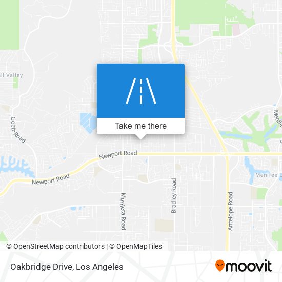 Oakbridge Drive map