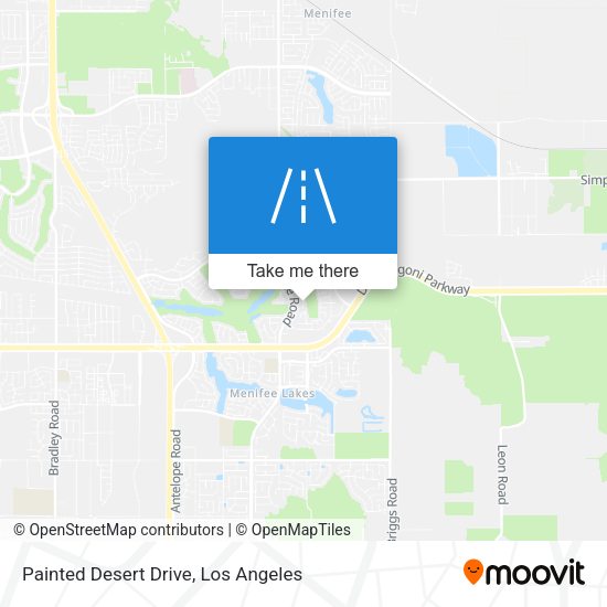 Painted Desert Drive map