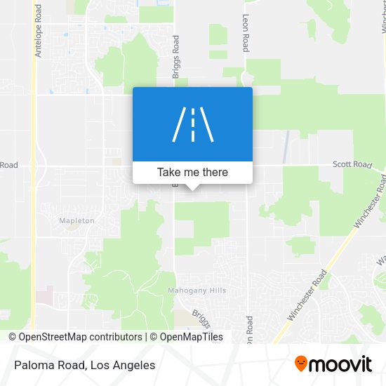 Mapa de Paloma Road