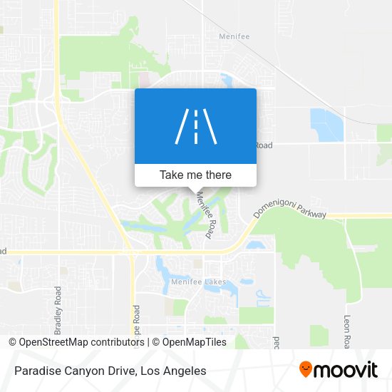 Mapa de Paradise Canyon Drive