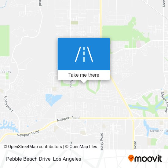 Pebble Beach Drive map