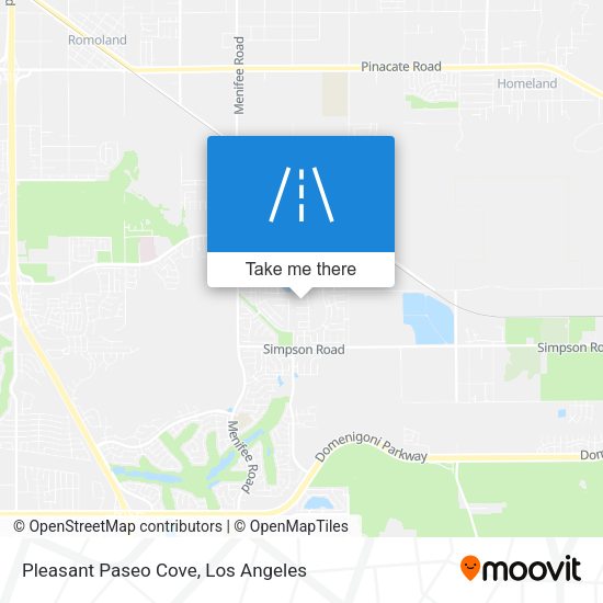 Pleasant Paseo Cove map