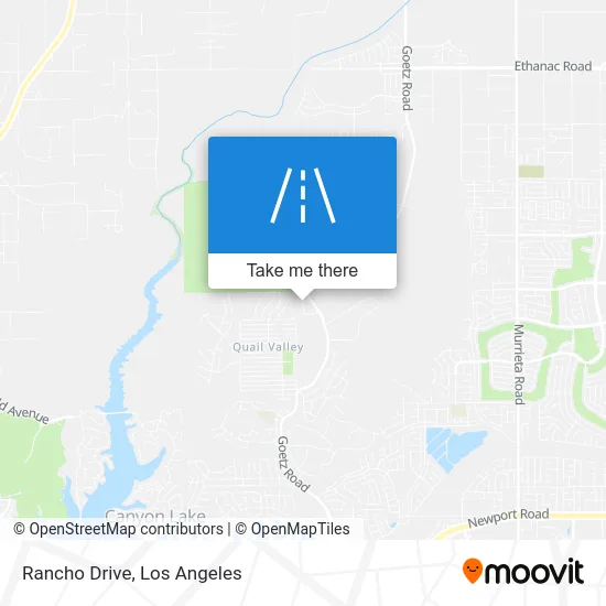 Rancho Drive map