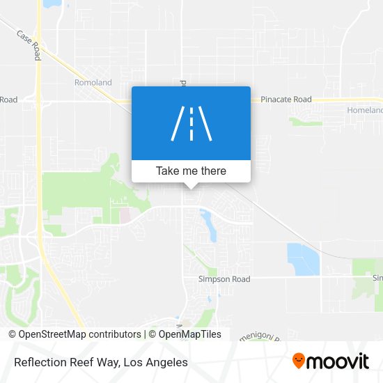 Reflection Reef Way map