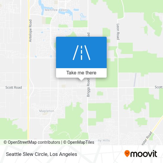 Seattle Slew Circle map