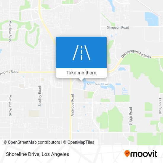 Shoreline Drive map